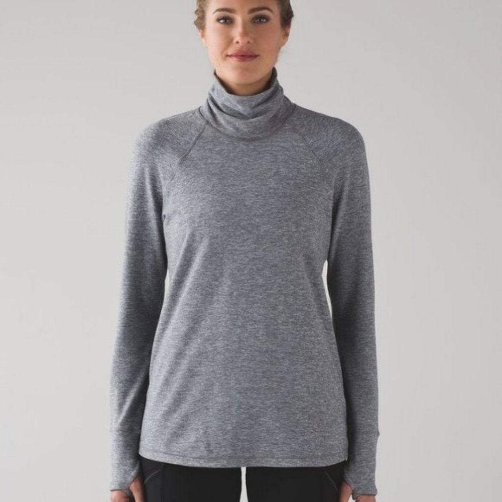 Lululemon Rulu Hill & Valley Turtleneck Heathered Slate